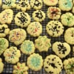 Spritz Sprinkle Cookies | FoodieGoesHealthy.com