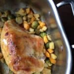 Honey Mustard Chicken with Apples, Butternut Squash, & Brussels Sprouts | FoodieGoesHealthy